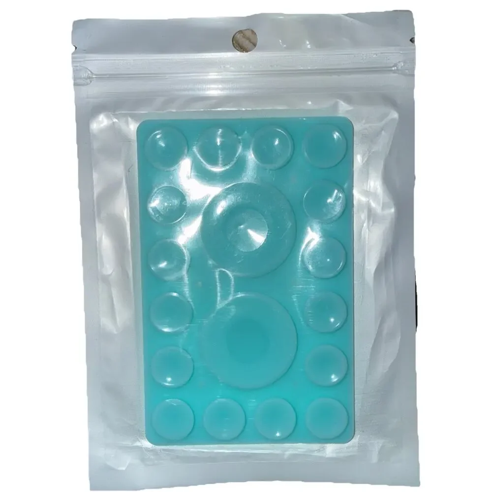 Silicone Suction Phone Holder Mount,Silicon single-faced suction cup, Turquoise